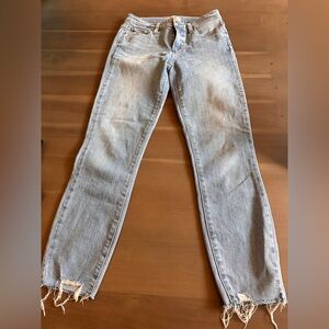 Light Blue Distressed Women's Jeans